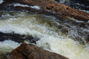 Wall Mural - Chute d'eau en forêt canadienne