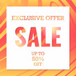 © 151115 - Modern striped background. Special offer price sign. Advertising Discounts symbol. Banner badge. Wow sale. EPS 10