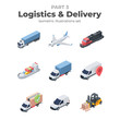 © dabflyer - Logistics and delivery set part three. Vector 3d isometric, color web icon, new flat style. Creative illustration design, isolated graphic idea for infographics.