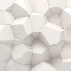 Wall Mural - 3d illustration of polygonal parametric pattern