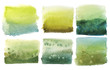 abstract green, yellow and blue background with watercolor splashes, hand painted gtadient, brush strokes, ink stains. For textile, clothes and wrapping paper design. 