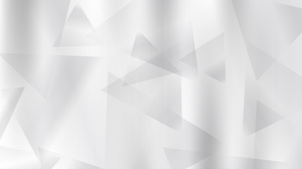 Poster - Metal silver abstract background with triangles, vector illustration. Mirror texture. Elegant decoration gray surface. Abstract white and gray background chrome or aluminium texture. Mirror surface.
