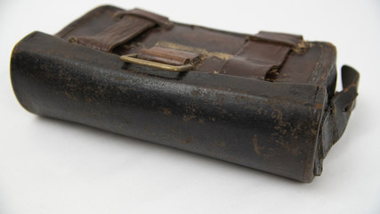 M1874 Pattern Imperial German Ammunition Pouch dated 1881. This was originally for 11mm ammunition for the single shot, bolt action 1871 Mauser and then the 1871/74 version with a tubular magazine. 