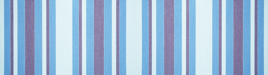 Aufkleber - Pastel blue purple striped natural cotton linen textile texture background banner panorama