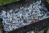 Fototapeta Tęcza - Firing Charcoal ready for Barbecue