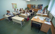 © Довидович Михаил - Students during the lesson are sitting at their desks. Russian school.