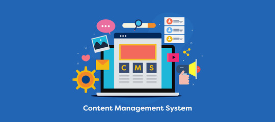 Wall Mural - content management system, cms software, business blogging application, website administration, mana