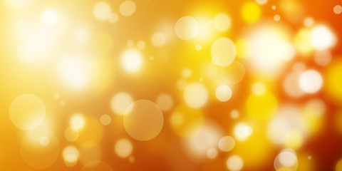 Abstract summer orange bokeh background