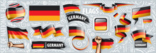 Vector Set Of The National Flag Of Germany