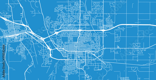Cuadros en Lienzo Urban vector city map of Bismarck, USA
