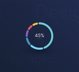 Vector graphic infographics. Template for creating web applications, workflow layout, diagram, banner, modern design, business infographic reports