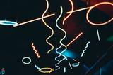Fototapeta Uliczki - Colorful Neon Over The Ceiling