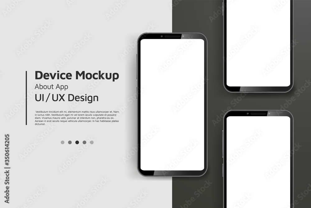 Smartphone isometric perspective view. Template for infographics or ...