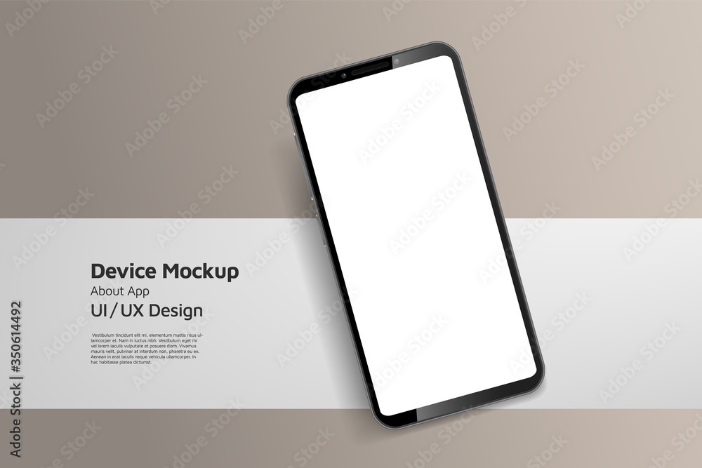 Smartphone isometric perspective view. Template for infographics or ...