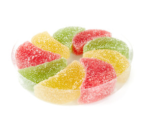 Sticker - jelly candies isolated on white backrgound