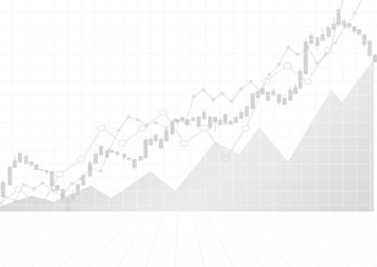 Wall Mural - Vector : White business graphs on white background