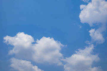 Good weather and beautiful sky.sky background.Beautiful blue sky.white cloud on blue sky weather background.