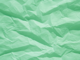 Wall Mural - Mint green crumpled paper texture background