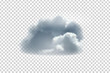 © comicsans - Vector realistic isolated cloud for template decoration and covering on the transparent background. Concept of storm and sky.