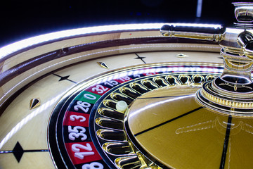 handmade wooden roulette wheel