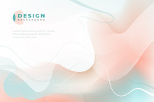 Colorful Geometric Background Design. Fluid Shapes Composition With Trendy Gradients. Eps10 Vector.