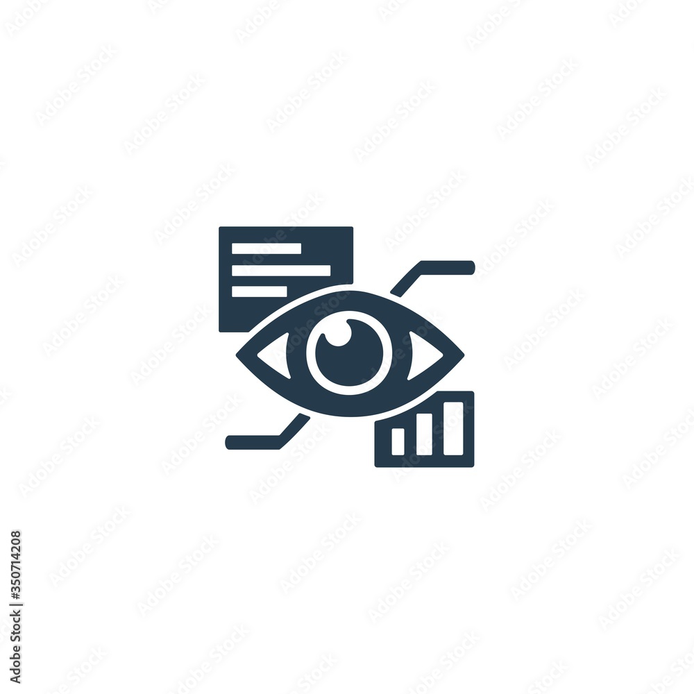 Computer vision icon. Digital eye sign. Technolgy vision concept for ...