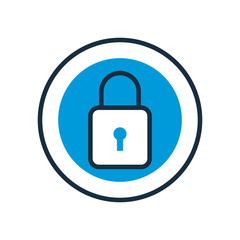 Canvas Print - safe padlock fill style icon