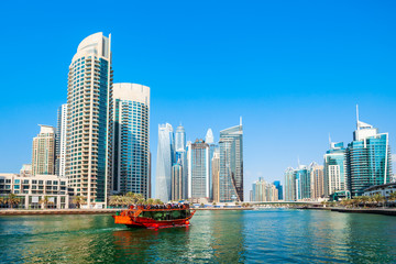 Wall Mural - Dubai Marina district in Dubai, UAE