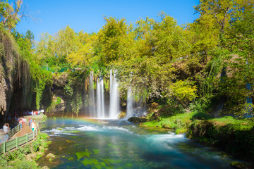 Wall Mural - Duden waterfall park in Antalya