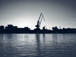  cranes in the harbor