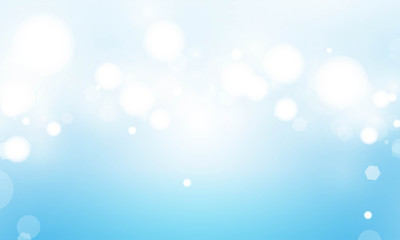 abstract blue sky background with blur bokeh light effect for wedding vector magic holiday poster design.