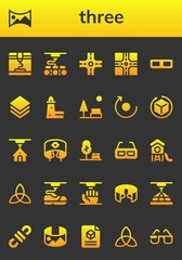 Sticker - three icon set