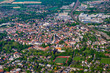 Aerial photo of the city Ahlen Westfalen NRW in Germany