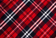 Texture Of Plaid Seamless Pattern For Your Design Pattern In Red, White And Navy Blue, Checked Pattern