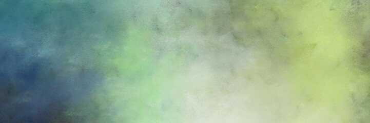 Fototapete - beautiful abstract painting background graphic with ash gray, dark sea green and teal blue colors and space for text or image. can be used as horizontal background texture