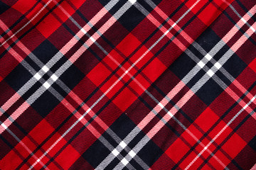 Texture of plaid seamless pattern for your design pattern in red, white and navy blue, checked pattern