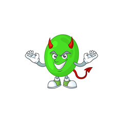 Sticker - A cartoon image of cocci as a devil character