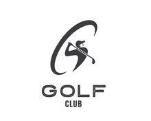 G initial Abstract Player golf logo design inspiration