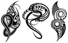  Tattoo Design. Ethnic Themes Can Be Used As Body Tattoo Or Ethnic Backdrop