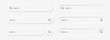 © fenskey - Search bar. Vector set searched navigator, Web elements for browsers, sites, mobile application and search button. Neumorphism design. Vector illustration EPS10