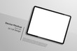 Tablet isometric perspective view. Template for infographics or presentation UI design interface. vector illustration