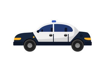 Wall Mural - Police car illustration. Auto, service, emergency. Transport concept. illustration can be used for topics like social, service, rescue force, police