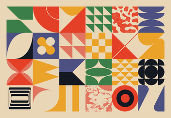 New Retro Pattern Artwork Design Composition