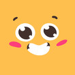 © pomolchim - Cartoon drawing emoji. Hand drawn emotional face.Actual Vector illustration emoticon. Creative ink art work facial expression
