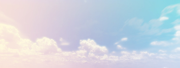 Wall Mural - Pastel sky and cloud  background