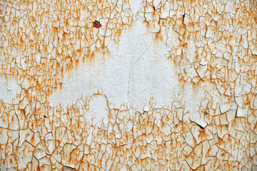 abstract corroded old paint on metal walls The wall is cracked with old paint, Rusty on old metal background ,Metal rust Texture, old metal iron rust texture