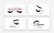 © our_Vector - Set of logos for makeup.