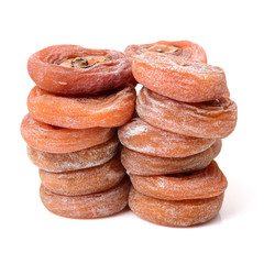 Poster - dried persimmon on white background