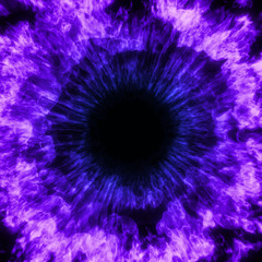 Wall Mural - abstract color burst eye, smoke explosion, twirling mist (fog, smoke). magic, power, electricity, en