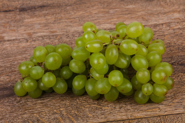 Sweet green grape branch